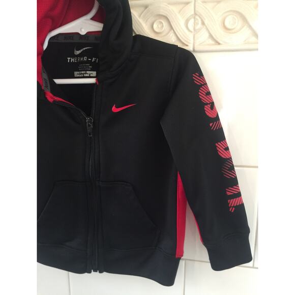 Nike Dri Fit Toddler Just Do It Zippered Hoodie Jacket Fleece Lined 24 Months - Picture 4 of 6